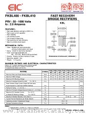 FKBL406 datasheet pdf EIC discrete Semiconductors