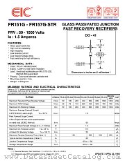 FR157G datasheet pdf EIC discrete Semiconductors