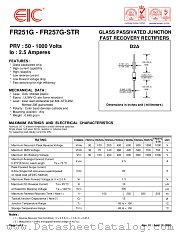 FR252G datasheet pdf EIC discrete Semiconductors