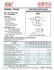 FW04G datasheet pdf EIC discrete Semiconductors