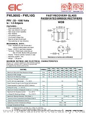 FWL06G datasheet pdf EIC discrete Semiconductors