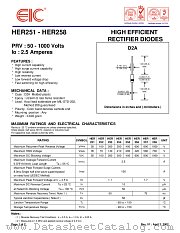 HER253 datasheet pdf EIC discrete Semiconductors