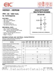 HER508 datasheet pdf EIC discrete Semiconductors