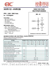 HVR112 datasheet pdf EIC discrete Semiconductors