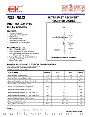 RG2Z datasheet pdf EIC discrete Semiconductors