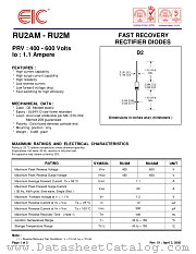 RU2M datasheet pdf EIC discrete Semiconductors