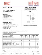 RU2 datasheet pdf EIC discrete Semiconductors