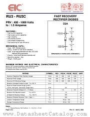 RU3 datasheet pdf EIC discrete Semiconductors