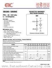 SB590S datasheet pdf EIC discrete Semiconductors
