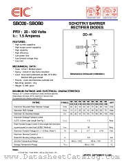 SBO80 datasheet pdf EIC discrete Semiconductors