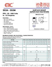 SS3A datasheet pdf EIC discrete Semiconductors