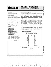 EL1056ACM datasheet pdf Elantec Semiconductor