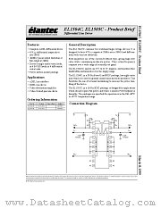 EL1505CM datasheet pdf Elantec Semiconductor
