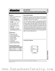 EL2074C datasheet pdf Elantec Semiconductor