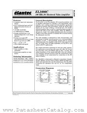 EL2090C datasheet pdf Elantec Semiconductor