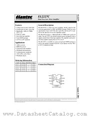 EL2227CS datasheet pdf Elantec Semiconductor
