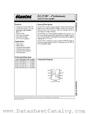 EL2228CS-T7 datasheet pdf Elantec Semiconductor