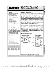 EL2276CS datasheet pdf Elantec Semiconductor