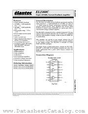 EL2360C datasheet pdf Elantec Semiconductor