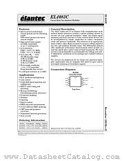 EL4083CS datasheet pdf Elantec Semiconductor