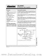 EL4089CS datasheet pdf Elantec Semiconductor