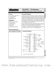 EL4101C datasheet pdf Elantec Semiconductor