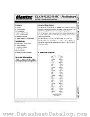 EL4348CU datasheet pdf Elantec Semiconductor