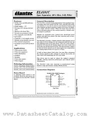 EL4581CS datasheet pdf Elantec Semiconductor