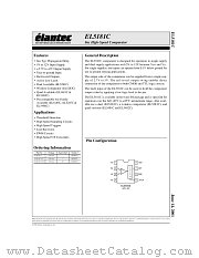 EL5181CS datasheet pdf Elantec Semiconductor