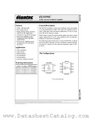 EL5191C datasheet pdf Elantec Semiconductor