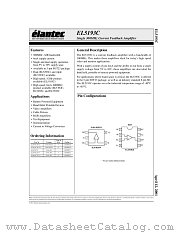 EL5193CS datasheet pdf Elantec Semiconductor