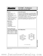 EL5196CS datasheet pdf Elantec Semiconductor
