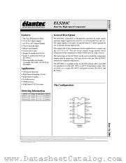 EL5281CS datasheet pdf Elantec Semiconductor