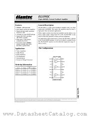 EL5392CS datasheet pdf Elantec Semiconductor