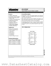 EL5393CU-T13 datasheet pdf Elantec Semiconductor