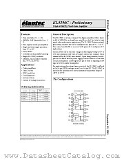 EL5396CS datasheet pdf Elantec Semiconductor