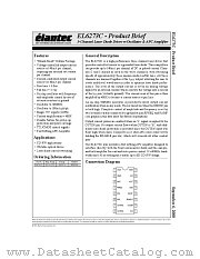 EL6273CU datasheet pdf Elantec Semiconductor