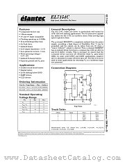 EL7154C datasheet pdf Elantec Semiconductor