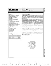 EL7156C datasheet pdf Elantec Semiconductor