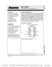 EL7243C datasheet pdf Elantec Semiconductor