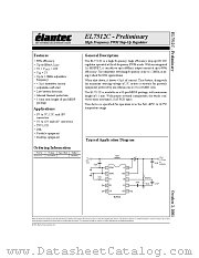 EL7512C datasheet pdf Elantec Semiconductor