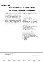 EBD11ED8ABFB-7A datasheet pdf Elpida Memory