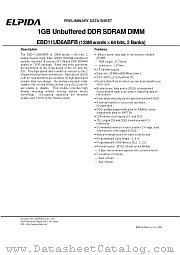 EBD11UD8ABFB datasheet pdf Elpida Memory