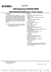 EBS21RC2ACNA-7A datasheet pdf Elpida Memory