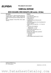 EDS1232AABB-75L-E datasheet pdf Elpida Memory