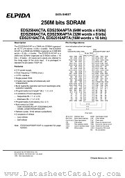 EDS2508APTA-75L datasheet pdf Elpida Memory
