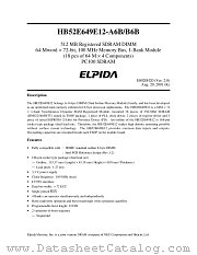 HB52E649E12-A6B datasheet pdf Elpida Memory