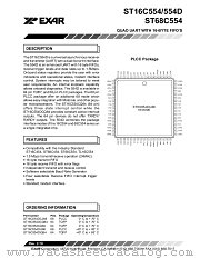 ST16C554D datasheet pdf Exar