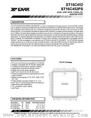 ST16C452 datasheet pdf Exar