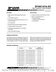 ST49C101A datasheet pdf Exar
